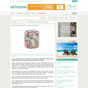 Win a Wesley Barrell Thimble Stool worth £320