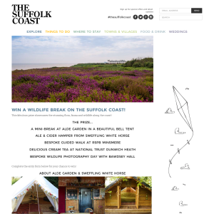 Win a Wildlife Break On The Suffolk Coast