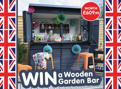 Win a Wooden Garden Bar Worth £609.99