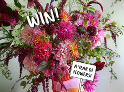 Win a Year of Stunning Showstopper Flower Arrangements & 2 Vases