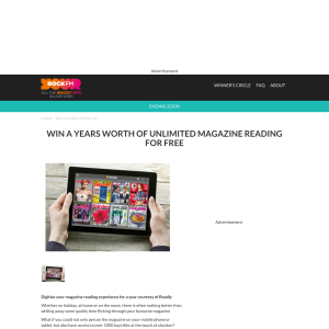 Win a year's Readly subscription