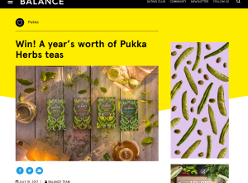 Win a Year's Worth Of Pukka Herbs Teas