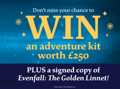 Win an Adventure Kit & a Signed copy of Evenfall: the Golden Linnet