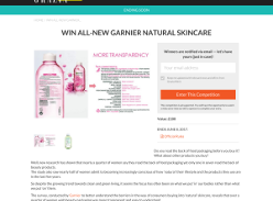 Win All-New Garnier Natural Skincare worth £100