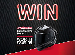 Win an Alpinestars Supertech R10 Helmet