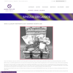 Win an £85 Spiezia Organics Made For Life Hamper
