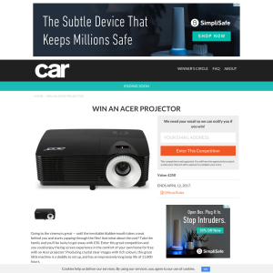Win an Acer projector