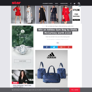 Win an Adidas Gym Bag by Stella McCartney worth £110
