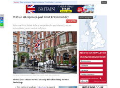 Win an all-expenses-paid Great British Holiday