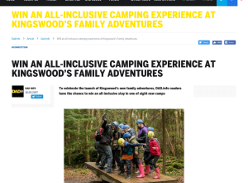 Win An All-Inclusive Camping Experience At Kingswood's Family Adventures