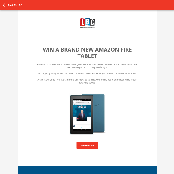 Win an Amazon Fire 7 with Alexa