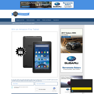Win an Amazon Fire Tablet