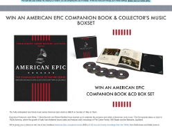 Win an American Epic companion book & Collector's music boxset