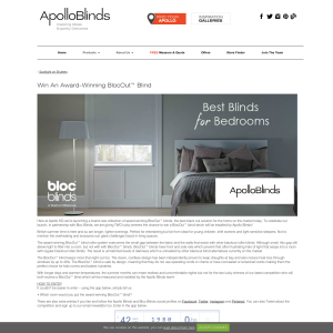 Win An Award-Winning BlocOut™ Blind