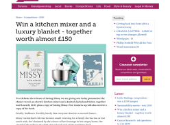 Win an Electric Kitchen Mixer