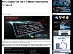 Win an EpicGear DeFiant Mechanical Gaming Keyboard