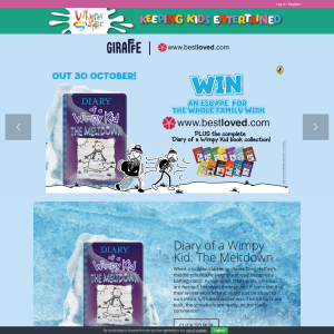 Win an escape for the whole family with bestloved.com PLUS the complete Wimpy Kid collection