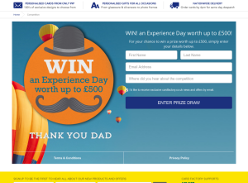 Win an Experience Day worth up to £500