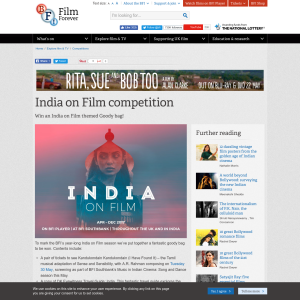 Win an India on Film themed Goody bag