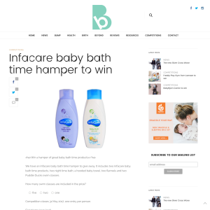 Win an Infacare Baby Bath Time Hamper