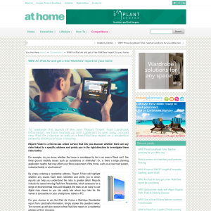 Win An iPad Air and get a free 'RiskView' report for your home