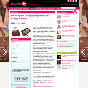 Win an Ivy Tan Changing Bag