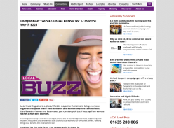 Win an Online Banner in Local Buzz website for 12 months Worth £225