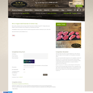 Win an Organic Beef Steak Box