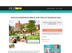 Win an overnight break for two at Ragdale hall