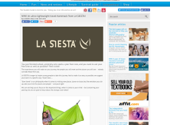 Win An ultra-lightweight travel-hammock from LA SIESTA