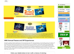 WIN! Annual Passes and VIP Experiences