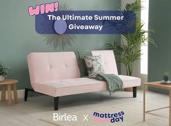Win the Aurora Sofa Bed in Pink