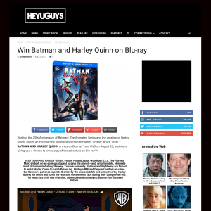 Win Batman and Harley Quinn on Blu-ray