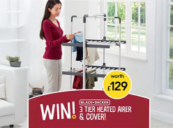 Win a Black+Decker 3 Tier Heated Airer and Cover