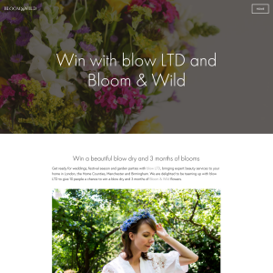 Win Blow Dry and Flowers For Three Months