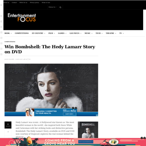 Win Bombshell: The Hedy Lamarr Story on DVD