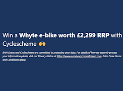 Win a Brand-New Whyte E-Bike Worth £2,299