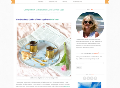 Win Brushed Gold Coffee Cups