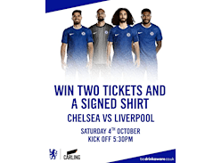 Win Chelsea FC Tickets and Signed Shirt