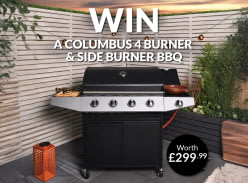 Win a Columbus 4 Burner & Side Burner BBQ