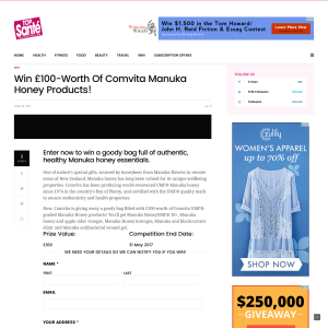 Win Comvita Manuka Honey Products worth £100