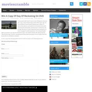 Win Day OF Reckoning on DVD
