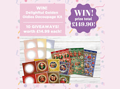 Win Delightful Golden Oldies Festive Fun Decoupage Card Kit