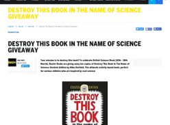 Win Destroy This Book In The Name Of Science