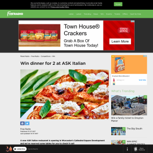Win dinner for 2 at ASK Italian