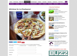 Win dinner for 4 at PizzaExpress