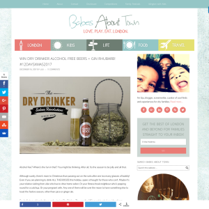 Win Dry Drinker Alcohol Free Beers + 'Gin' Rhubarb