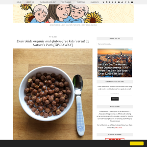 Win Envirokidz cereal from Nature's Path