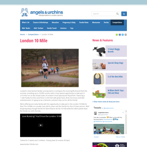 Win Family entry for the London 10 Mile