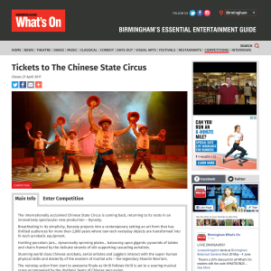 Win Family Ticket to The Chinese State Circus